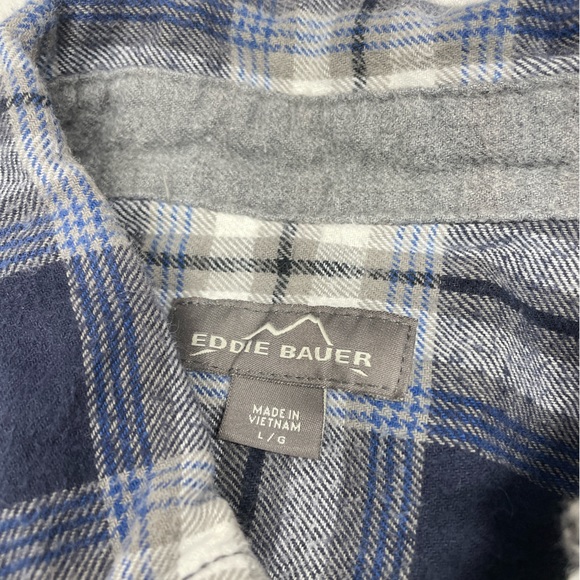 Mens Eddie Bauer Heavyweight Flannel Size Large - Picture 3 of 3